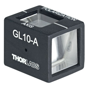 GL10-A - Mounted Glan-Laser Polarizer, Ø10 mm CA, AR Coating: 350 - 700 nm