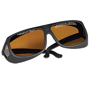 LG9 - レーザ保護メガネ、ブラウンレンズ、可視光透過率：25%、ユニバーサルタイプ