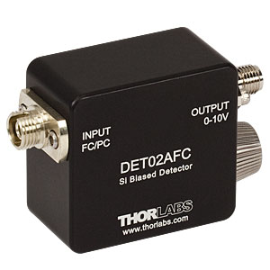 DET02AFC - 1 GHz Si FC/PC-Coupled Photodetector, 400 - 1100 nm, 8-32 Tap