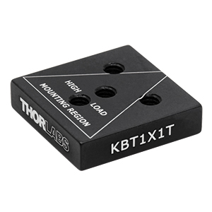 KBT1X1T - 交換用上部プレート、KB1X1用、#8-32タップ穴4つ(インチ規格)