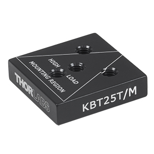 KBT25T/M - 交換用上部プレート、KB25/M用、M4タップ穴4つ(ミリ規格)