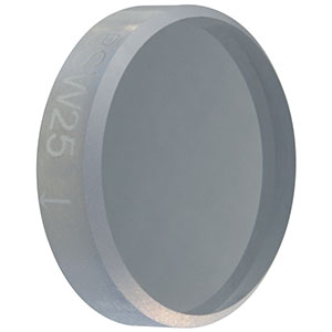 BSW25 - Ø1/2in 50:50 UVFS Plate Beamsplitter, Coating: 350 - 1100 nm, t = 3.0 mm