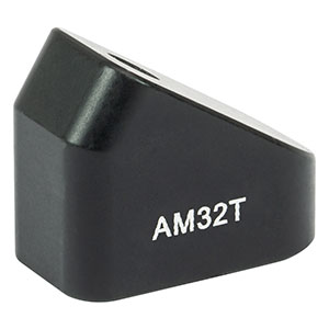 AM32T - 32° 角度付きブロック、#8-32タップ穴、#8-32ネジ付きポスト取付け可能(インチ規格)