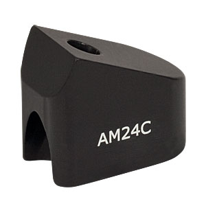 AM24C - 24° 角度付きブロック、#8ザグリ穴、#8-32ネジ付きポスト取付け可能(インチ規格)