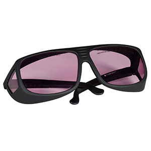 LG5 - レーザ保護メガネ、ピンクレンズ、可視光透過率：61%、ユニバーサルタイプ 