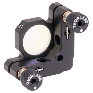KM100-E01 - キネマティックマウント、Ø25 mm～Ø25.4 mm光学素子用、UVミラー付き