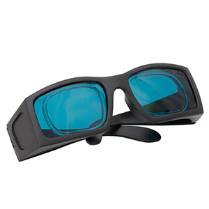 LG4A - レーザ保護メガネ、ダークブルーレンズ、可視光透過率：12%、コンフォートタイプ