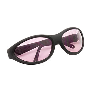 LG5B - レーザ保護メガネ、ピンクレンズ、可視光透過率：61%、スポーツタイプ