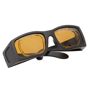 LG9A - レーザ保護メガネ、ブラウンレンズ、可視光透過率：25%、コンフォートタイプ