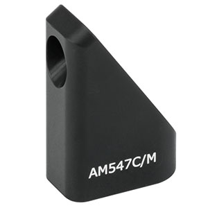 AM547C/M - 54.7° 角度付きブロック、M4ザグリ穴、M4ネジ付きポスト取付け可能(ミリ規格)
