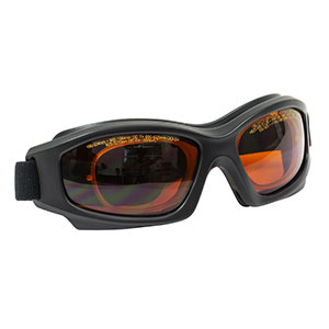 LG10C - レーザ保護メガネ、アンバーレンズ、可視光透過率：35%、ゴーグルタイプ