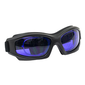 LG15C - レーザ保護メガネ、パープルレンズ、可視光透過率：15%、ゴーグルタイプ