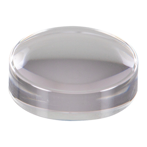 354060 - f= 9.6 mm, NA = 0.27, WD = 7.5 mm, DW = 633 nm, Unmounted Aspheric Lens, Uncoated