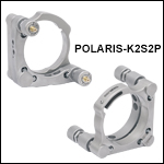 Ø50.8 mm(Ø2インチ)Polaris<sup>®</sup>キネマティックミラーマウント、2ピエゾアジャスタ型