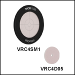 蛍光アライメントディスク、赤外(IR)光用、790～840 nm、870～1070 nm、1500～1590 nm