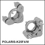 Ø25 mm Polaris Low Distortion Kinematic Mount, 2 Adjusters