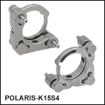 Polaris®キネマティックミラーマウント、Ø38.1 mm(Ø1.5インチ)光学素子用、2アジャスタ付き