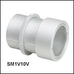調整機能付きØ25 mm～Ø25.4 mm(Ø1インチ)光学素子用レンズチューブ、真空対応