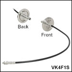 KF40フランジ用ファイバーフィードスルー、0.3～5.5 µm