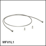 InF<sub>3</sub>ファイバーパッチケーブル、コア径Ø100 µm、NA0.26、真空対応