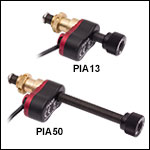 ピエゾ慣性アクチュエータ、Ø3/8インチ(Ø9.525 mm)取付けバレル
