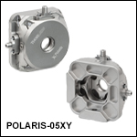 Polaris® XY移動マウント、Ø12.7 mm(Ø1/2インチ)光学素子用
