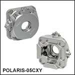 Polaris® XY小型移動マウント、Ø12.7 mm(Ø1/2インチ)光学素子用