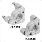 Ø12.7 mm(Ø1/2インチ)光学素子用SM05ネジ付きキネマティックミラーマウント、3アジャスタ型 Ø12.7 mm(Ø1/2インチ)光学素子用SM05ネジ付きキネマティックミラーマウント、3アジャスタ型
