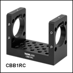 30 mmケージシステム用U型ベンチ、Ø25 mm~Ø25.4 mm(Ø1インチ)レンズチューブ取付用フレクシャーマウント 30 mmケージシステム用U型ベンチ、Ø25 mm~Ø25.4 mm(Ø1インチ)レンズチューブ取付用フレクシャーマウント