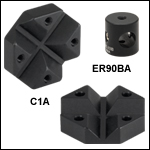 ERシリーズロッド用クロスカプラ、30 mmおよび60 mmケージシステム用