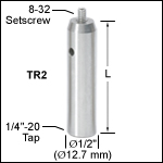 Ø1/2インチステンレス製ポスト(インチ規格)