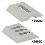 66 mmレール用アリ溝式プラットフォーム、スロット穴付き 66 mmレール用アリ溝式プラットフォーム、スロット穴付き