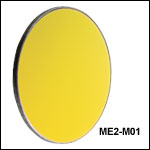 保護膜付き円形金ミラー、800 nm～20 µm