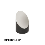 Ø1/2" 90° Off-Axis Parabolic Mirrors, Protected Silver Coating