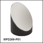 Ø2" 90° Off-Axis Parabolic Mirrors, Protected Silver Coating