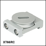 66 mmレール用ザグリ溝付き回転プラットフォーム 66 mmレール用ザグリ溝付き回転プラットフォーム