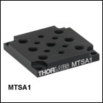 M6 x 1.0およびM4 x 0.7タップ穴付きアダプタープレート