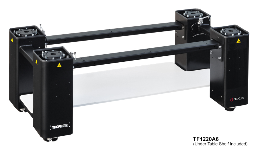 光学テーブルワークステーション、1.2 m x 2 m x 310 mm光学テーブル用