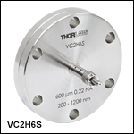 Ø600 µm Ultra-High-Vacuum Fiber Feedthrough