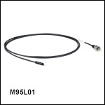 SMAパッチケーブル、コア径Ø200 µm、NA0.50、Ø1.25 mmフェルール付き、熱収縮性チューブ