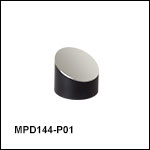 Ø25.4 mm(Ø1インチ) 軸外放物面ミラー、保護膜付き銀コーティング