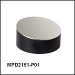 Ø50.8 mm(Ø2インチ) 軸外放物面ミラー、保護膜付き銀コーティング