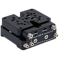 PY005 小型5軸ステージ、デッキ高27.4 mm (1.08インチ) (インチ規格)