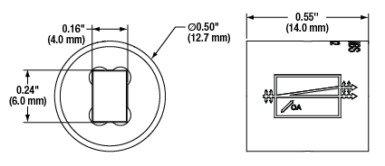 オルトバナジン酸イットリウム (YVO₄)ビーム分離プリズム オルトバナジン酸イットリウム (YVO₄)ビーム分離プリズム