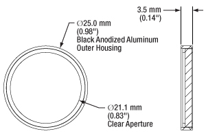 IR Filter Mounted in Filter Mount