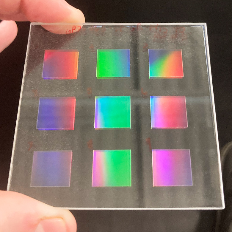 体積位相ホログラフィック回折格子(VPHグレーティング)、近赤外