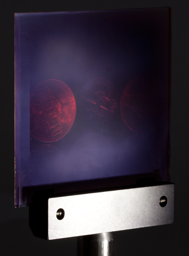 Figure 2: Hologram viewed in reflection