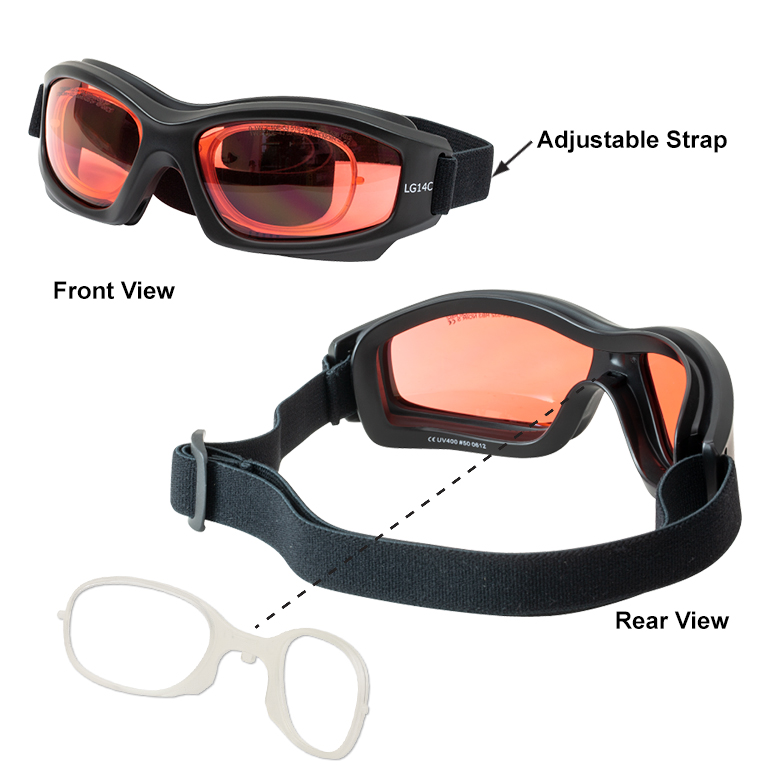 レーザー保護メガネ、安全規格認証済み