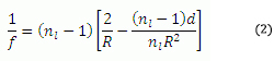 Lens Equation Final Biconvex