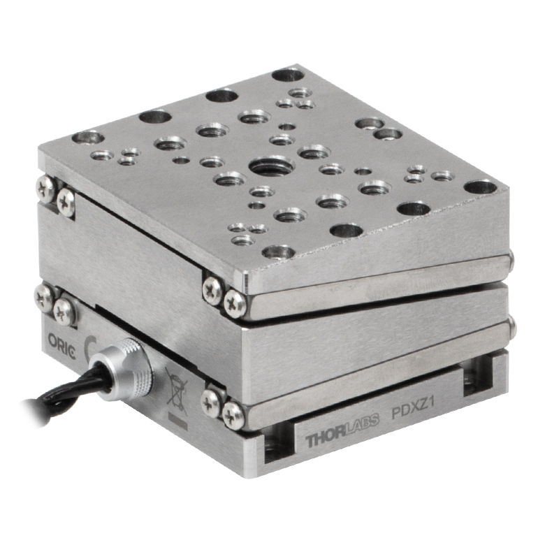 ステッピングモーター直線移動ステージ(リニアステージ):移動量25 mm ステッピングモーター直線移動ステージ(リニアステージ):移動量25 mm